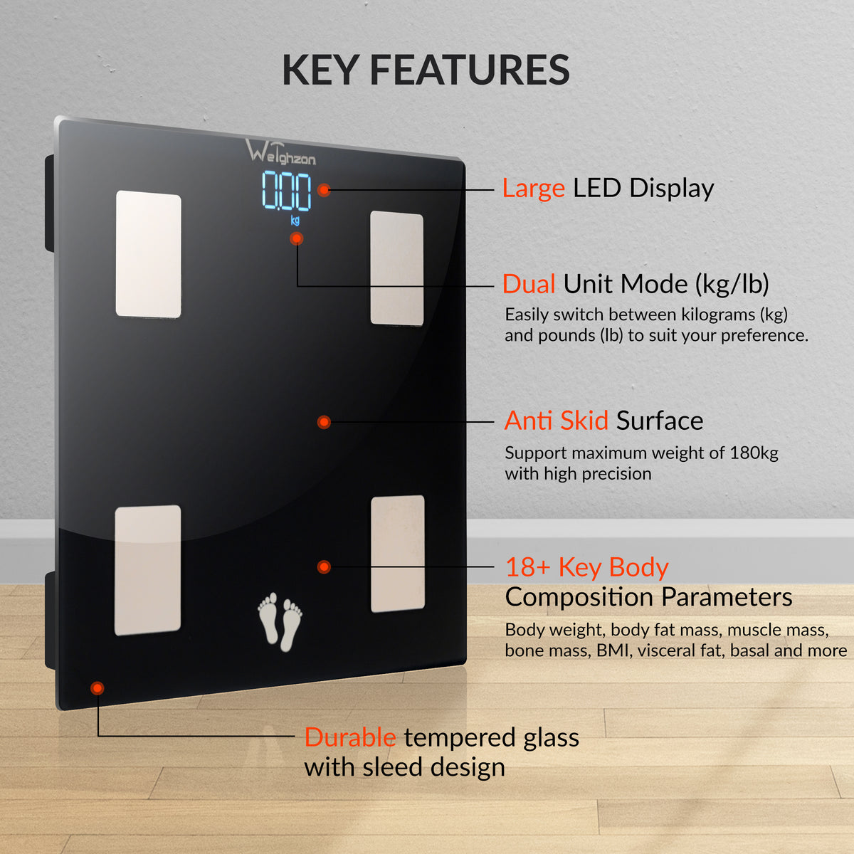 Weighzon Smart Weight Scale (CAD20D)
